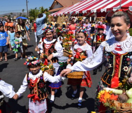 Uroczysta procesja z plonami